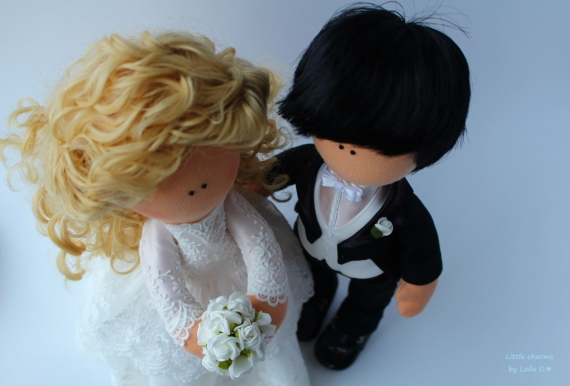 Интерьерные свадебные куклы Mr.&Mrs.