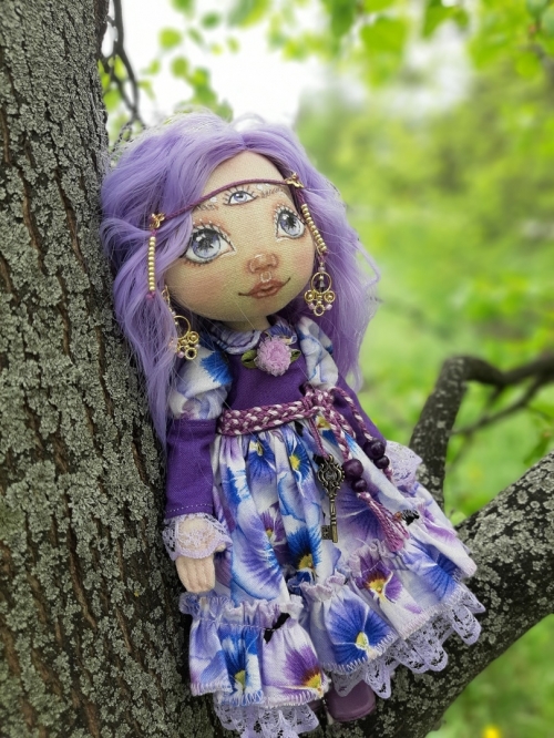 Текстильная кукла Индиго