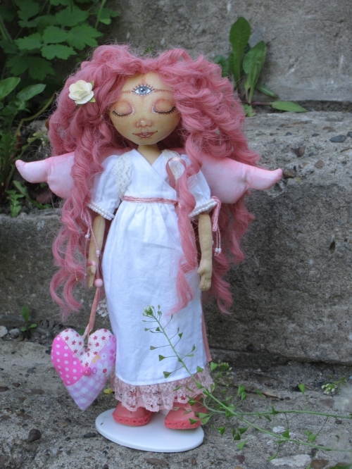 Текстильная кукла Ангел Нежность