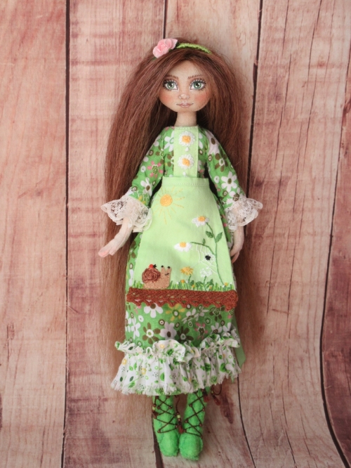 Текстильная кукла Весна