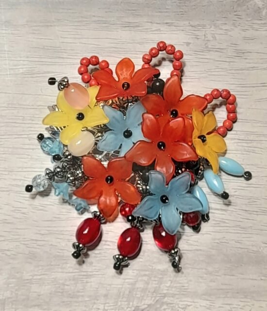 Брошка Соцветия Сада