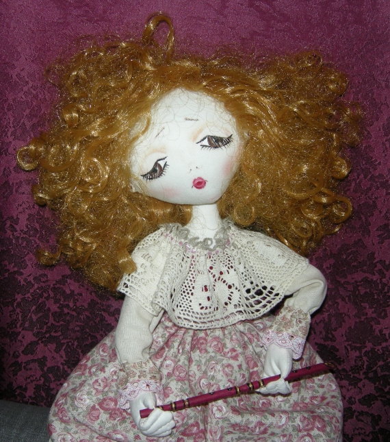 Интерьерная текстильная кукла.Коллекция «Пастораль»