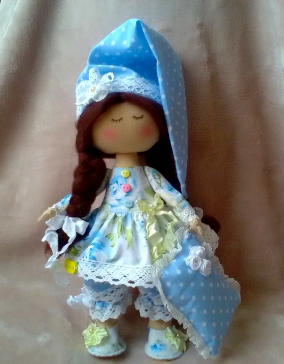 Текстильная кукла "Сонечка"