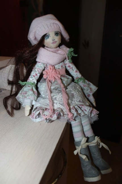 Текстильная кукла Нежная