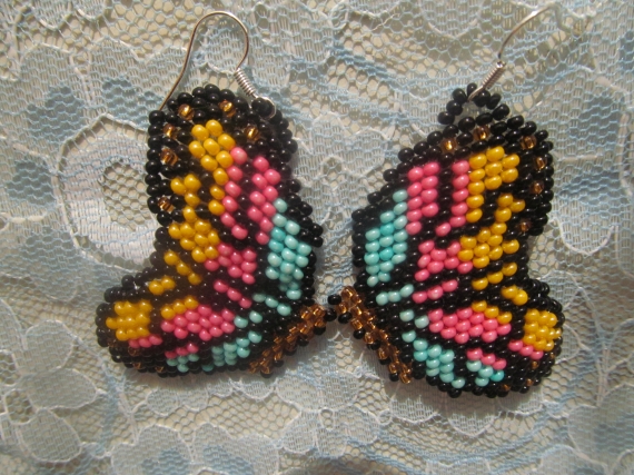 Серьги Крылья бабочки