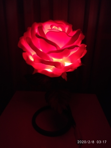 Роза светильник из изолона