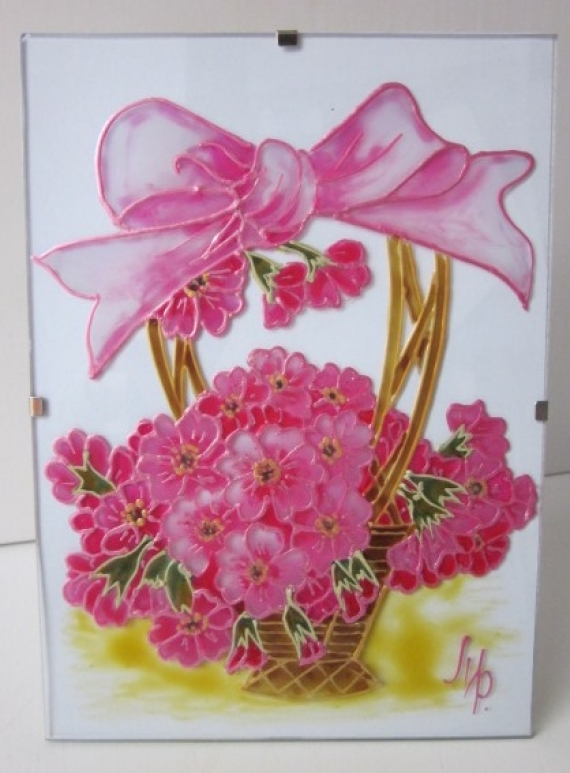 Оригинальная открытка "Розовый букет"