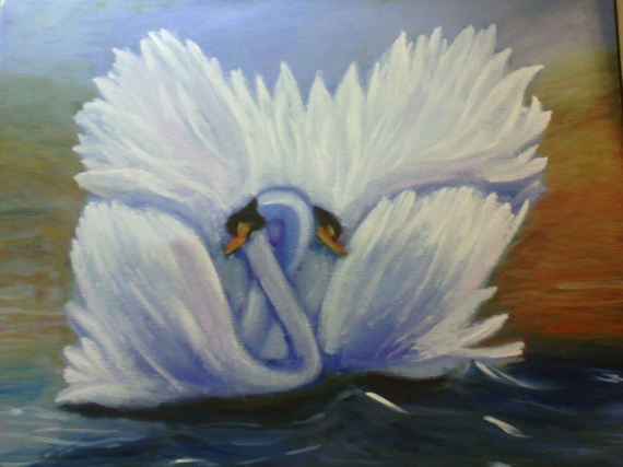 Картина "Лебеди"