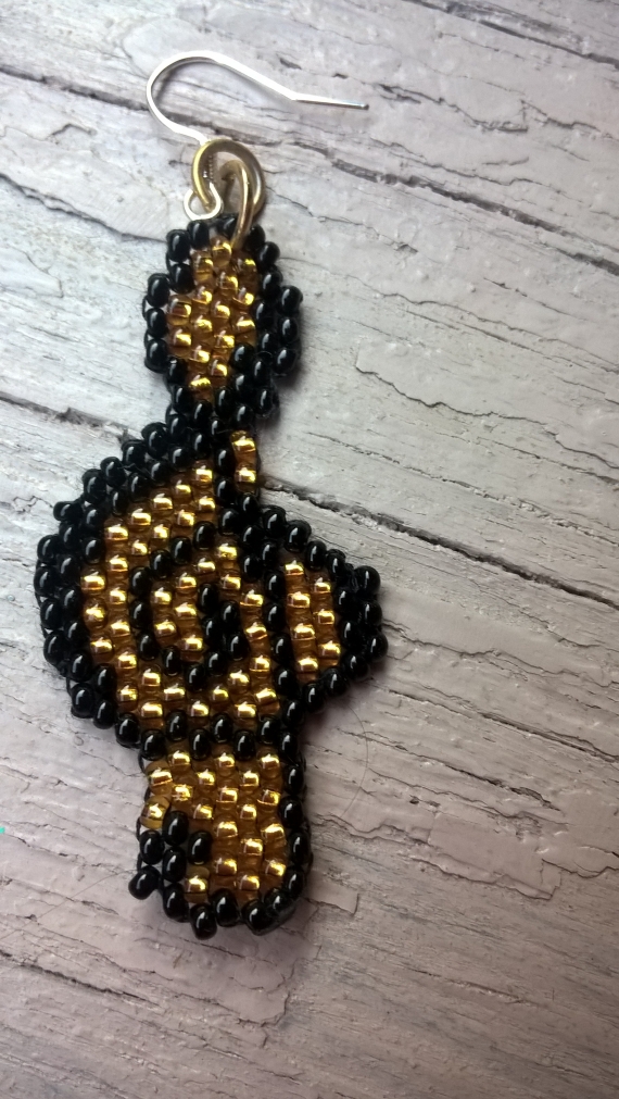 Сережки Скрепичный ключ