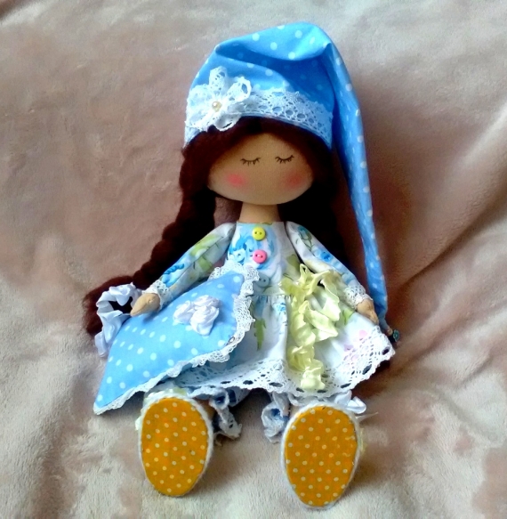 Текстильная кукла "Сонечка"