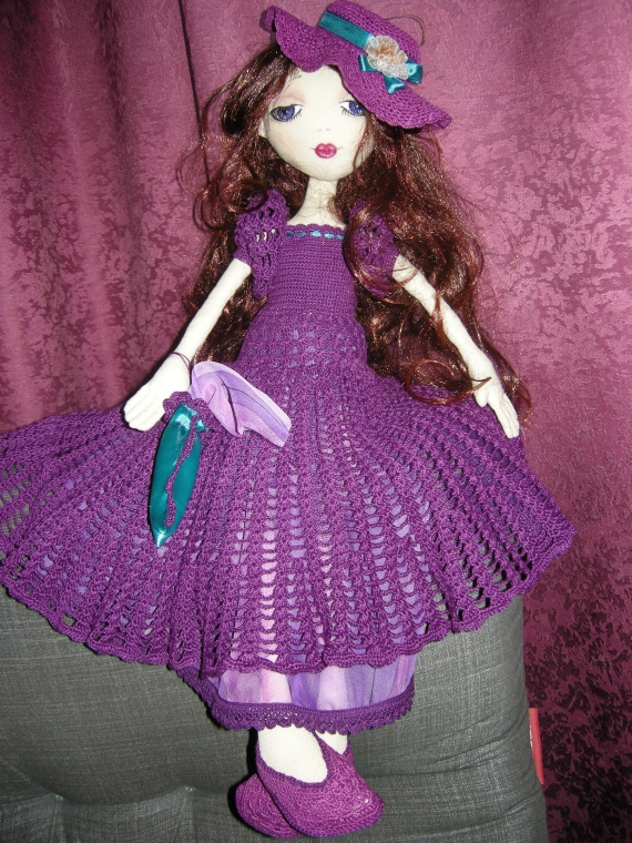 Интерьерная текстильная кукла "Барышня". Коллекция «Пастораль»