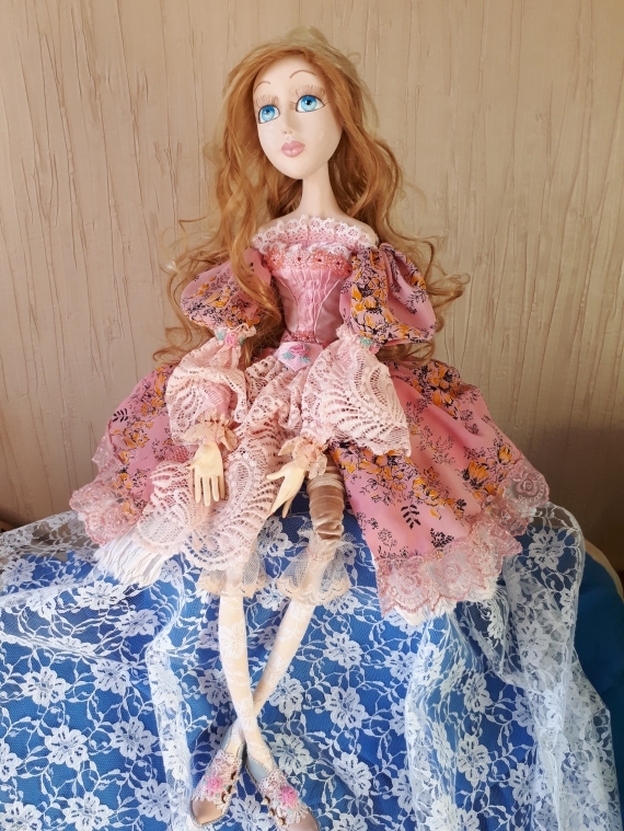 Будуарная, коллекционная кукла "Натали"