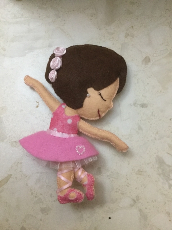 Фетровая куколка "Балерина"