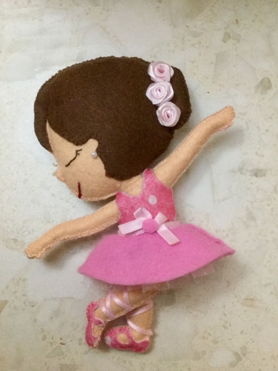 Фетровая куколка "Балерина"