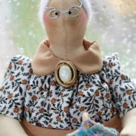 Кукла тильда ручной работы «Бабушка»