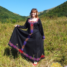 Средневековое Льняное платье Марго