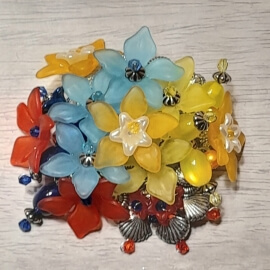 Брошка Соцветия Сада