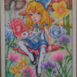 Картина"Алиса в стране чудес"
