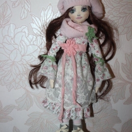 Текстильная кукла Нежная