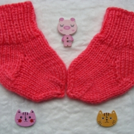 Носочки для новорожденной девочки Розовые