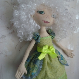 Интерьерная текстильная кукла "Лето". Коллекция «Пастораль»