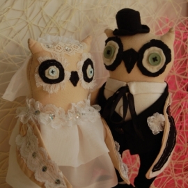 свадебные текстильные совы