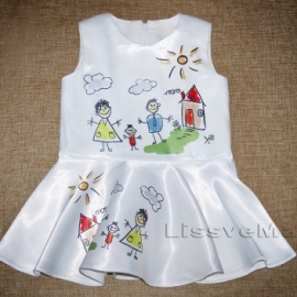 Платье детское с рисунком