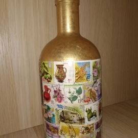 Декорированная бутылка