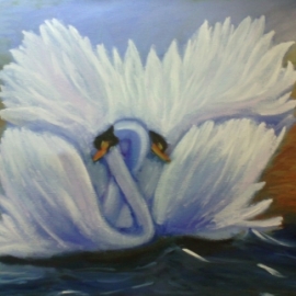 Картина "Лебеди"