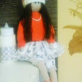 Интерьерная кукла в стиле "Тильда"