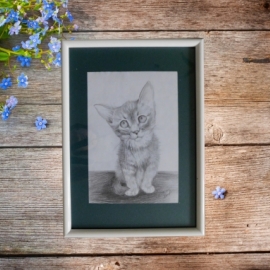 Картина котик Вася