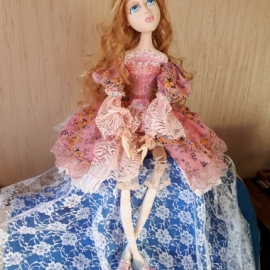 Будуарная, коллекционная кукла "Натали"