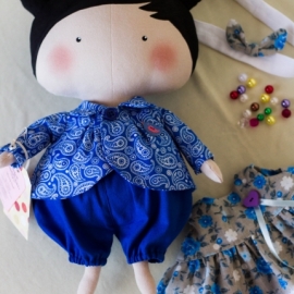 Текстильная куколка Милашка