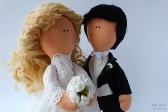Интерьерные свадебные куклы Mr.&Mrs.